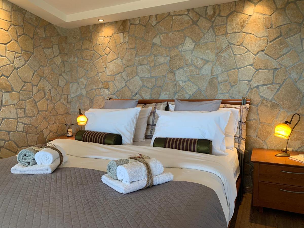 Doormat# Wait 'N Sea, Jacuzzi, Luxury Stone House Epanomi Exterior foto