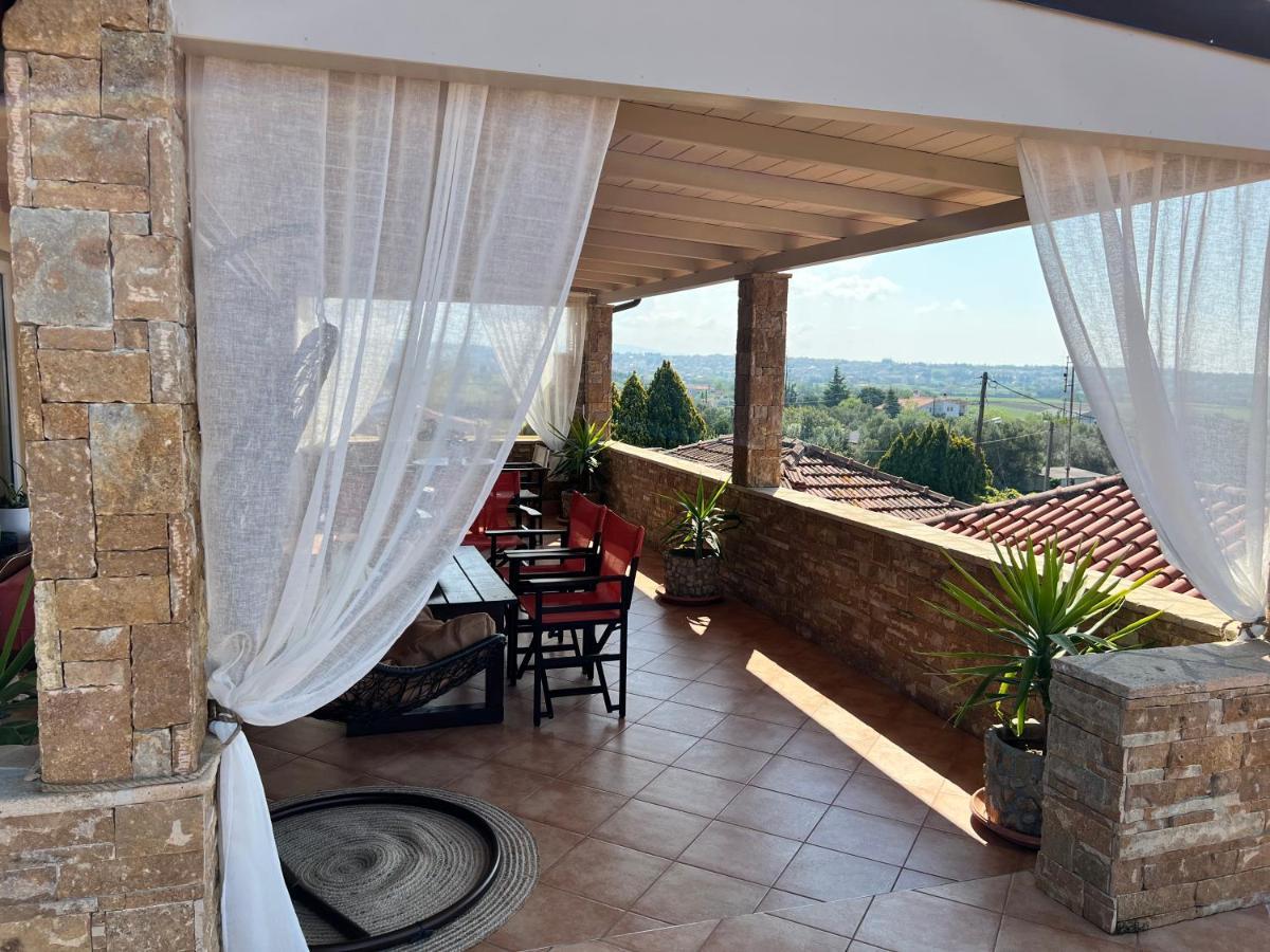 Doormat# Wait 'N Sea, Jacuzzi, Luxury Stone House Epanomi Exterior foto