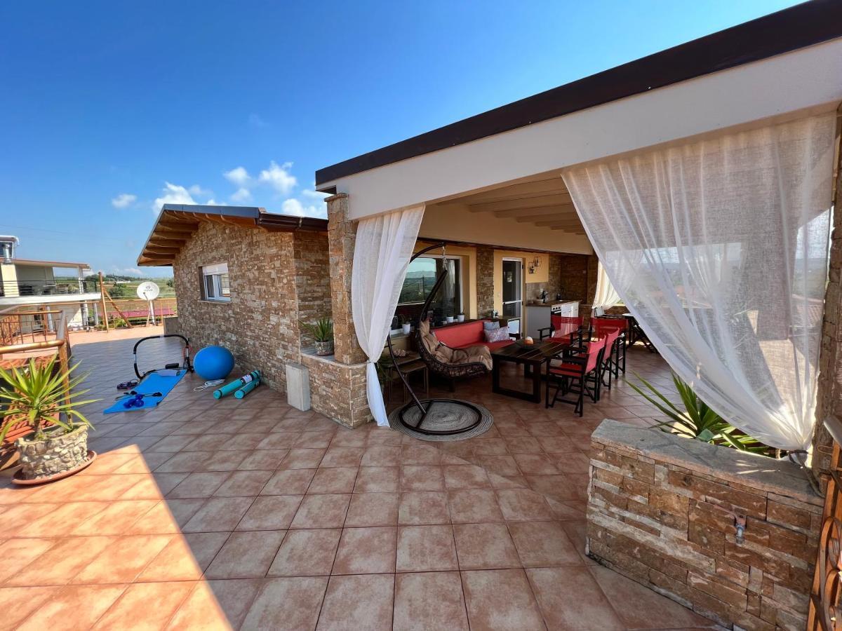 Doormat# Wait 'N Sea, Jacuzzi, Luxury Stone House Epanomi Exterior foto