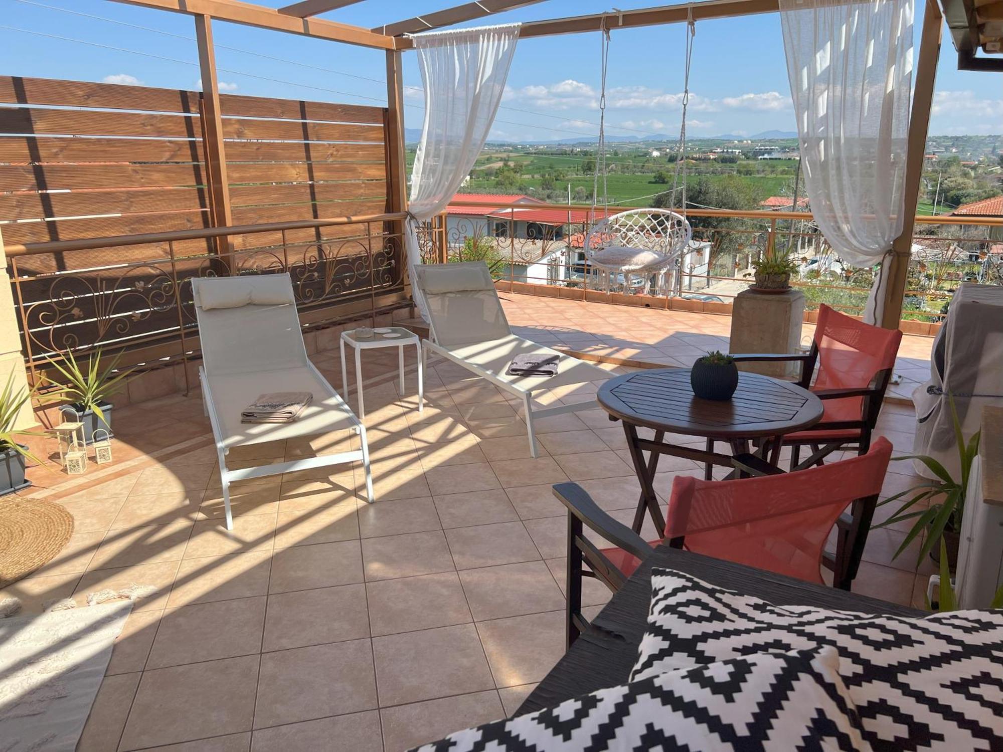 Doormat# Wait 'N Sea, Jacuzzi, Luxury Stone House Epanomi Exterior foto